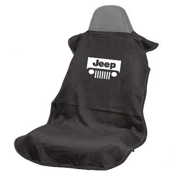 Seat Armour Seat Armour SA100JEPGB Jeep Black with Grille Seat Cover SA100JEPGB - main